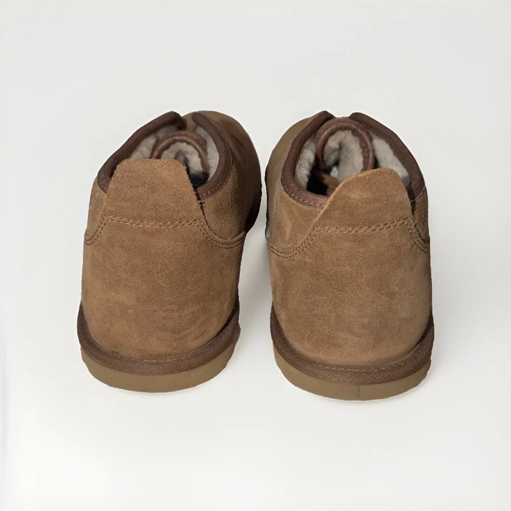 UGG Maksim Men's Size 11 Brown Suede Sherpa Lined Chukka Shoes 1016680, EUC